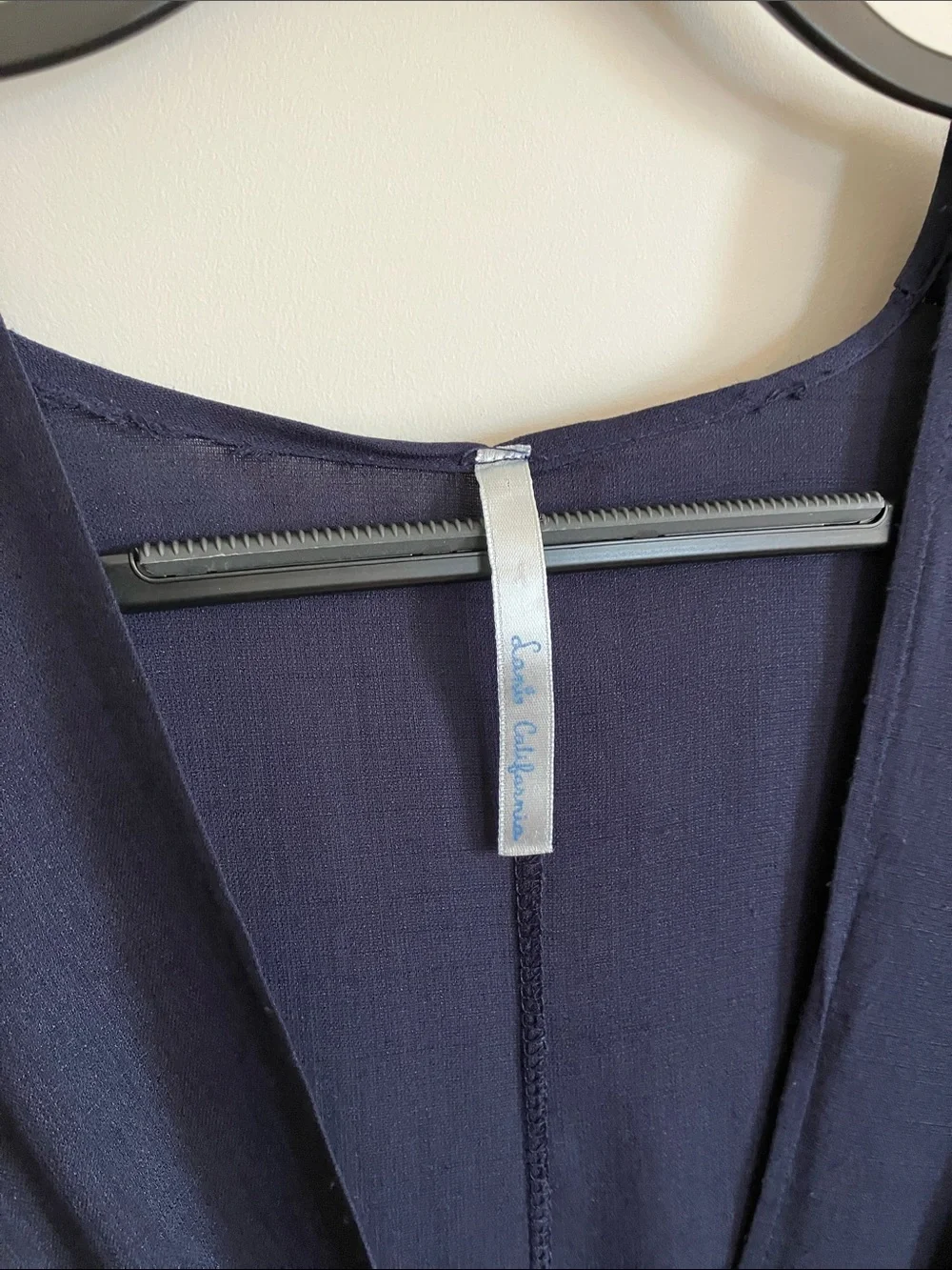 Lani California Draped Navy Women's Tunic Top